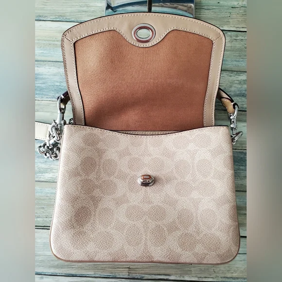 Coach Cassie Crossbody 19 In Signature Canvas/Leather - Picture 12 of 16